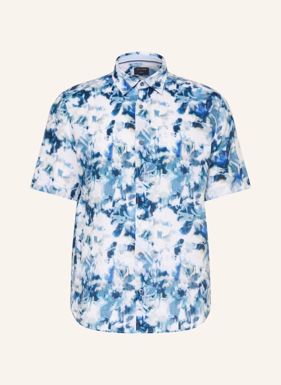 OLYMP Kurzarm-Hemd Casual regular fit BLAU / HELLBLAU / WEISS