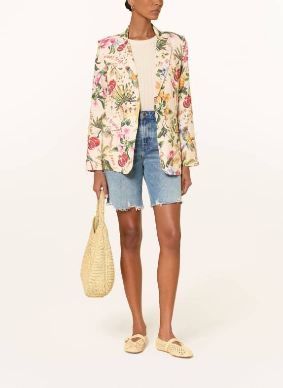 Princess GOES HOLLYWOOD Linnedblazer CREME / RØD / GRØN