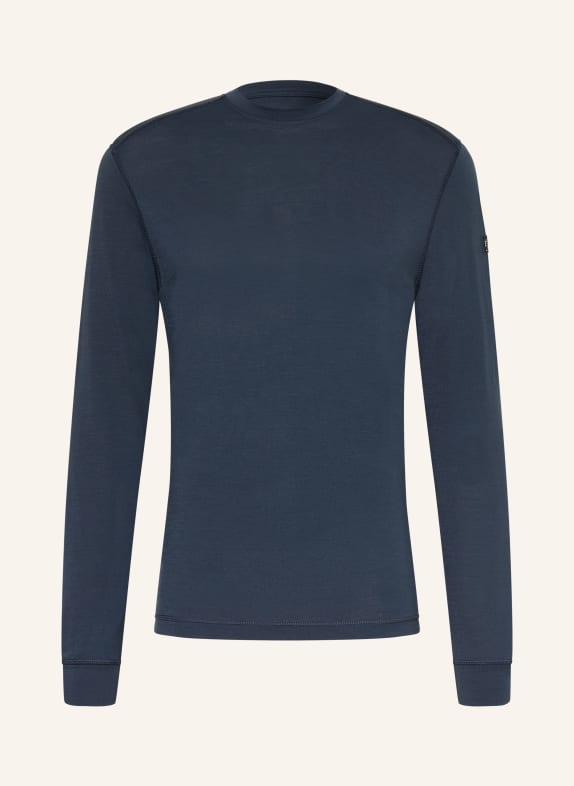 super.natural Koszulka funkcyjna TUNDRA175 z wełną merynosową GRANATOWY