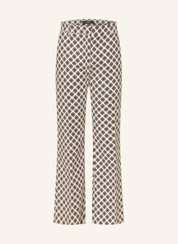 WEEKEND Max Mara 7/8-broek ONDE CRÈME / MARRON FONCÉ