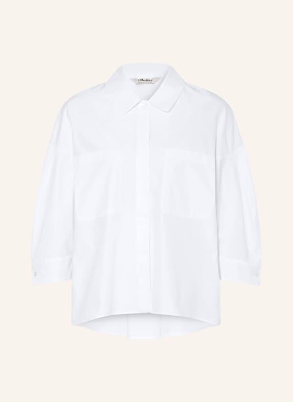 S Max Mara Hemdbluse ANCELLA mit 3/4-Arm WEISS