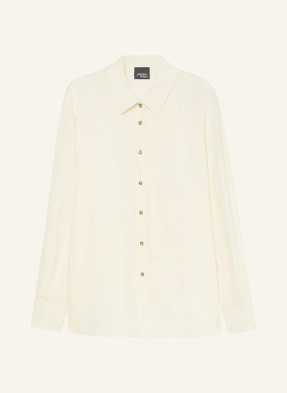 PERSONA MARINA RINALDI Bluzka PMRWHISKY z lnu KREMOWY