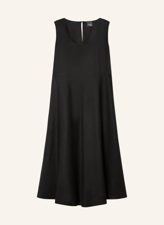 PERSONA MARINA RINALDI Sukienka z lnu PMRERA CZARNY