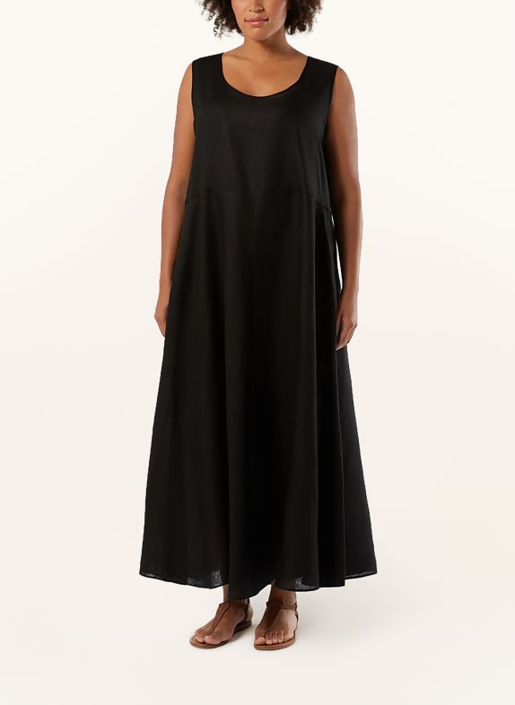 PERSONA MARINA RINALDI Leinenkleid PMRERA SCHWARZ