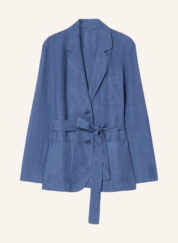 MARINA RINALDI Blazer MRSGIOIA aus Leinen HELLBLAU