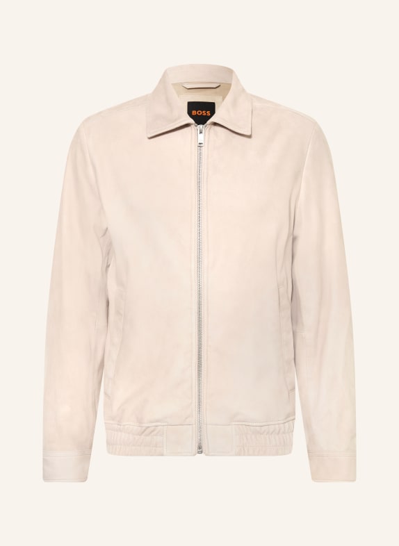 BOSS Lederblouson JOSURF ECRU