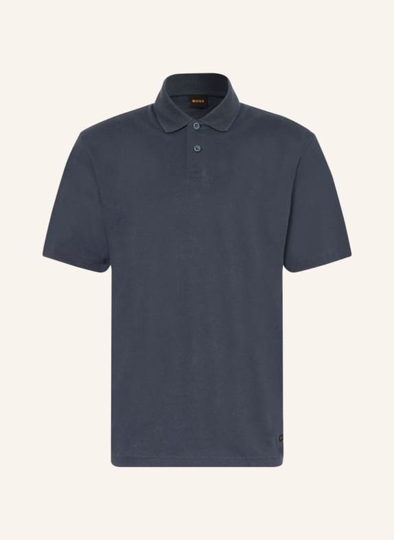 BOSS Jersey-Poloshirt TAPE DUNKELBLAU