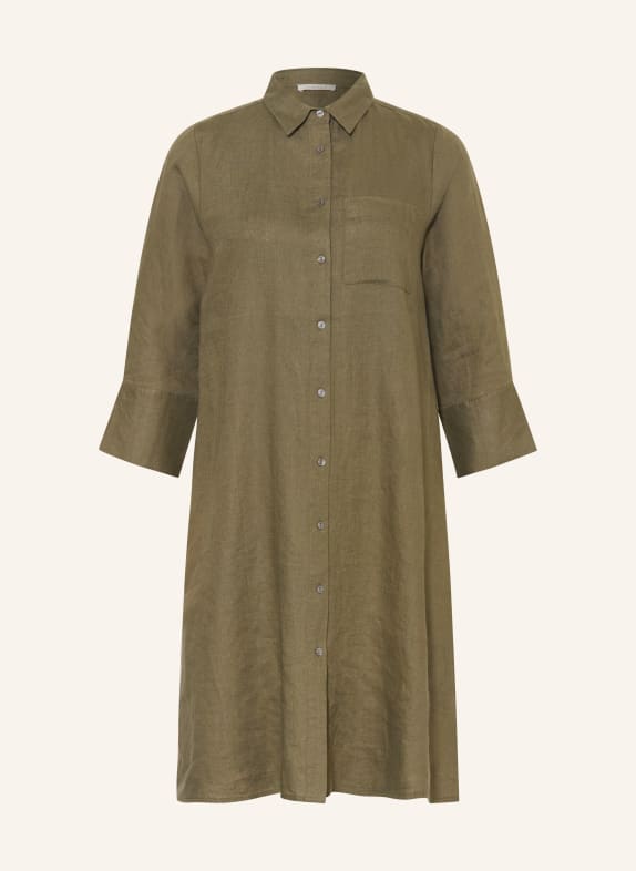 lilienfels LIANO linen shirt dress KHAKI