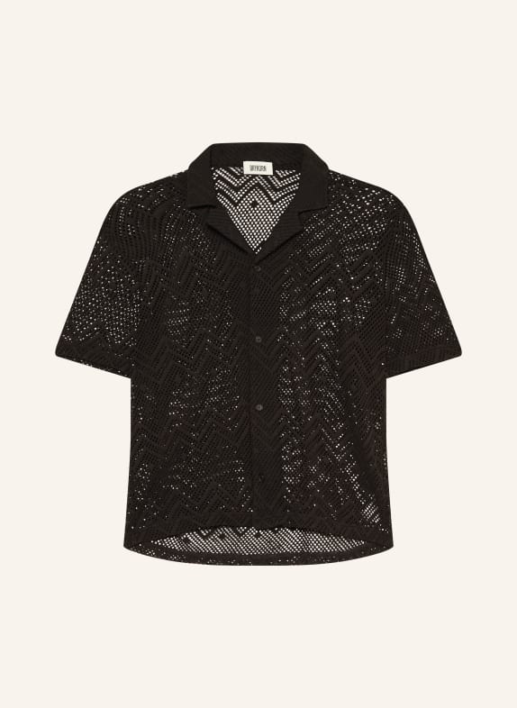 DRYKORN Gebreid overhemd BIJAN Comfort Fit MARRON FONCÉ