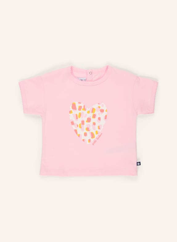 PETIT BATEAU T-Shirt ROSA / WEISS