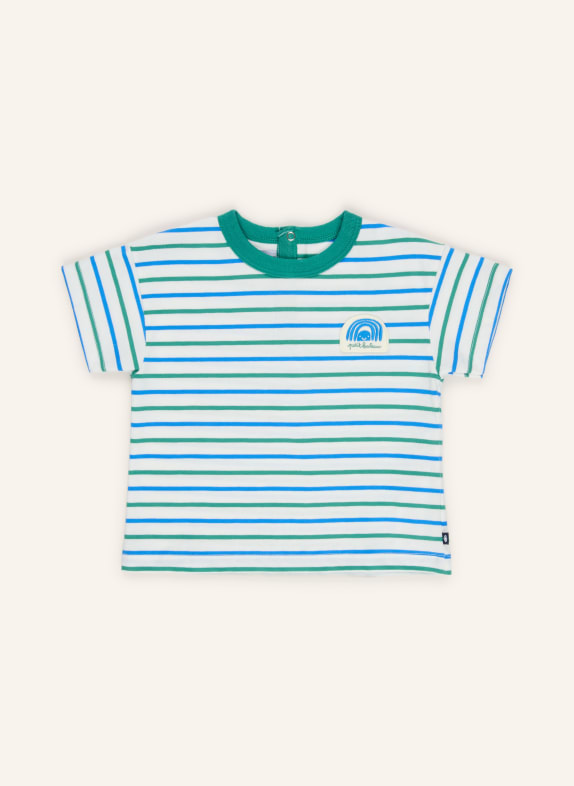 PETIT BATEAU T-shirt WIT / GROEN / BLAUW