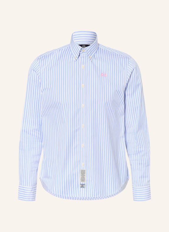 LA MARTINA Chemise coupe classique BLEU CLAIR / BLANC