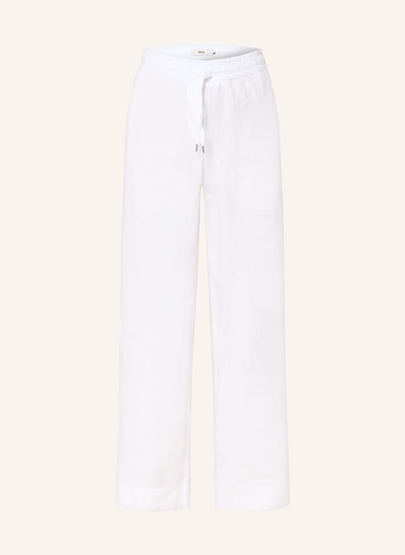 BRAX Marlenehose FARINA aus Leinen WEISS