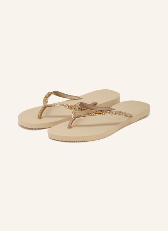 havaianas Séparateurs d'orteils SLIM GLITTER VERT CLAIR