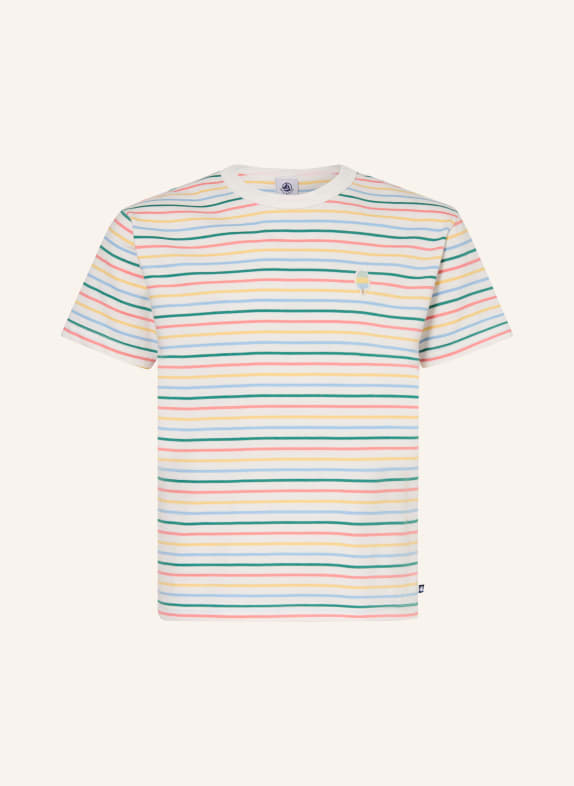 PETIT BATEAU T-Shirt WEISS / GELB / GRÜN