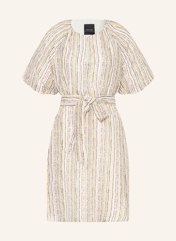 MARC CAIN Kleid mit Seide und Leinen 488 etruscan red