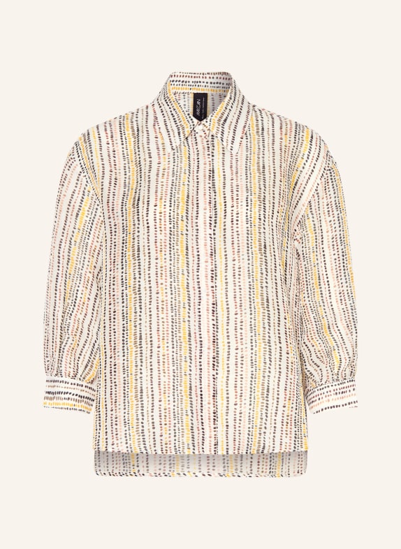 MARC CAIN Blusenshirt mit Leinen und Seide 488 etruscan red