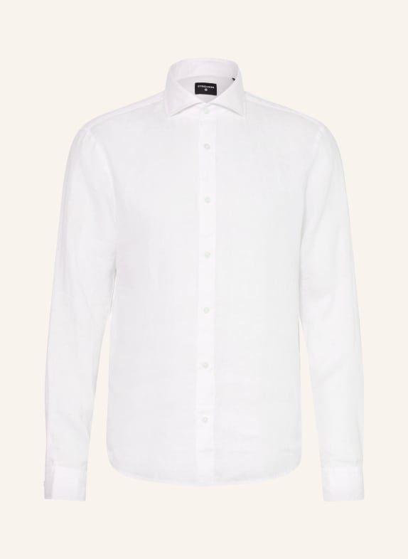 STRELLSON CEASAR Slim Fit Linen Shirt WHITE