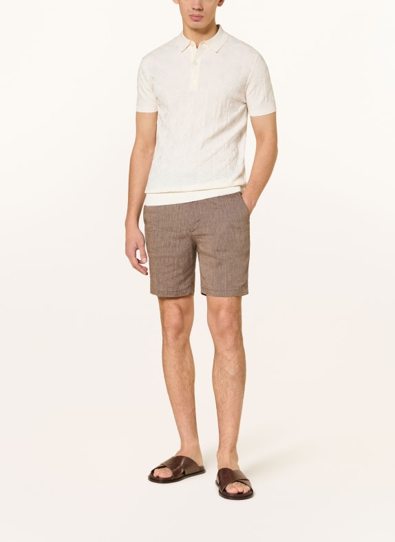 STRELLSON Gebreid poloshirt VINCENT ECRU