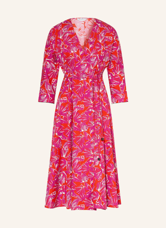 Max Mara Robe portefeuille CAMINO ROUGE / CRÈME / LILAS