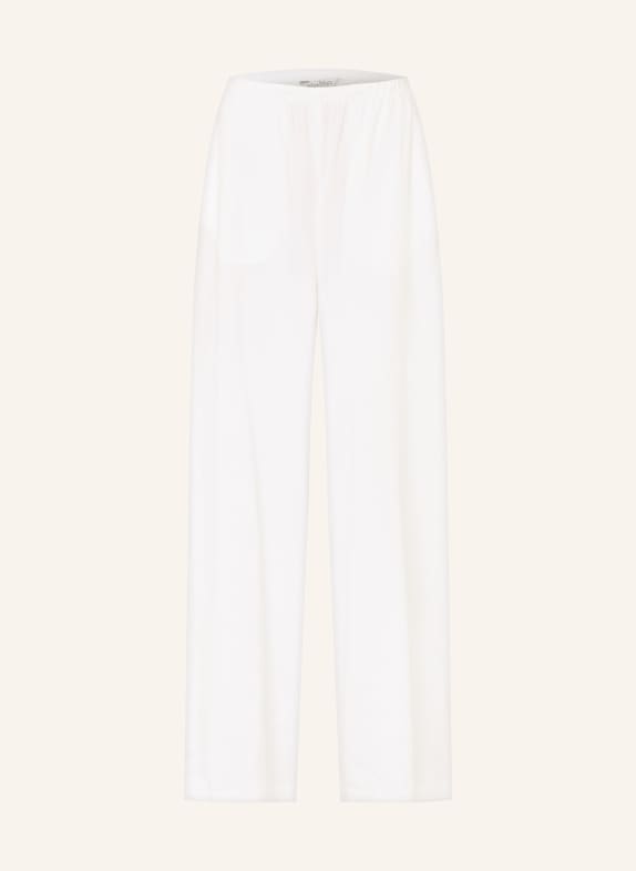 Max Mara Kalhoty Marlene DESTINO s lnem BÍLÁ