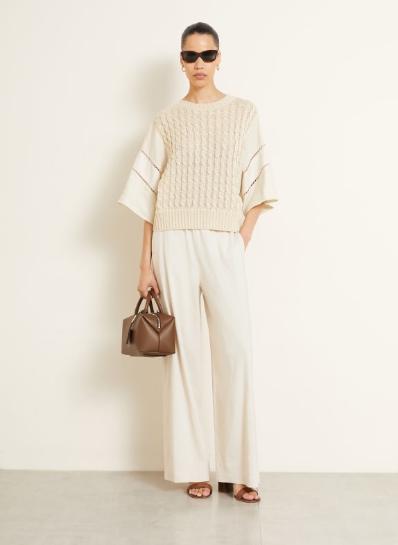 Max Mara Marlene-broek DESTINO met linnen BEIGE