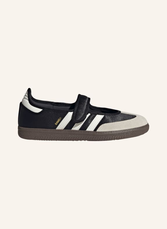 adidas Originals Baleriny Mary Jane SAMBA JANE CZARNY / JASNOCZARY / BIAŁY
