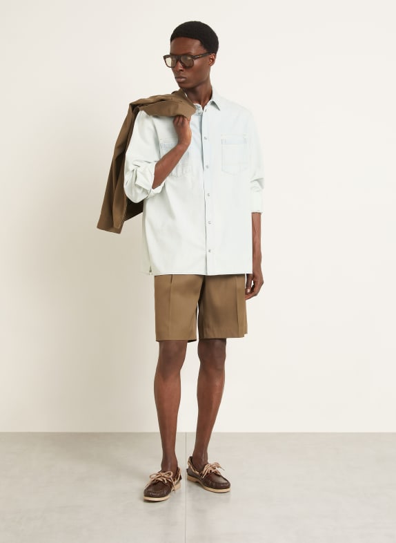 GOLDEN GOOSE Jeansskjorta JOURNEY Oversized Fit LJUSBLÅ