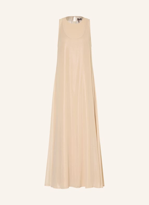 PESERICO Kleid mit Schmucksteinen BEIGE