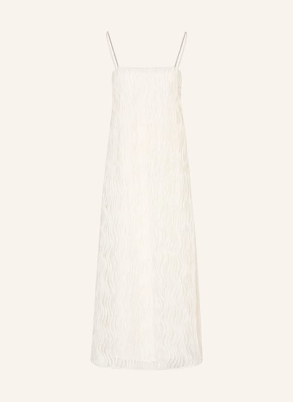 PESERICO Kleid mit Schmucksteinen ECRU