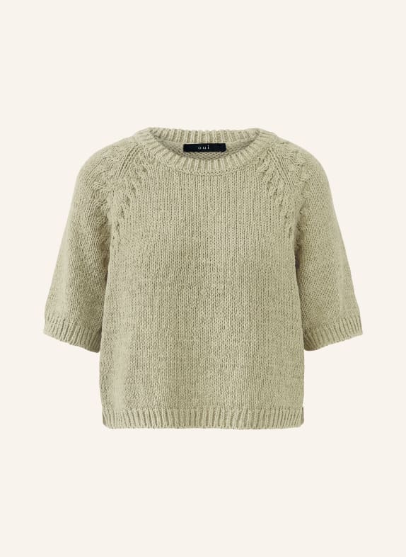 oui Svetr s 3/4 rukávy ZELENÁ