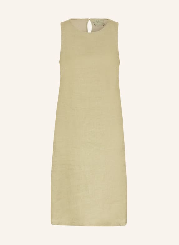 oui lněné šaty SVĚTLE ZELENÁ