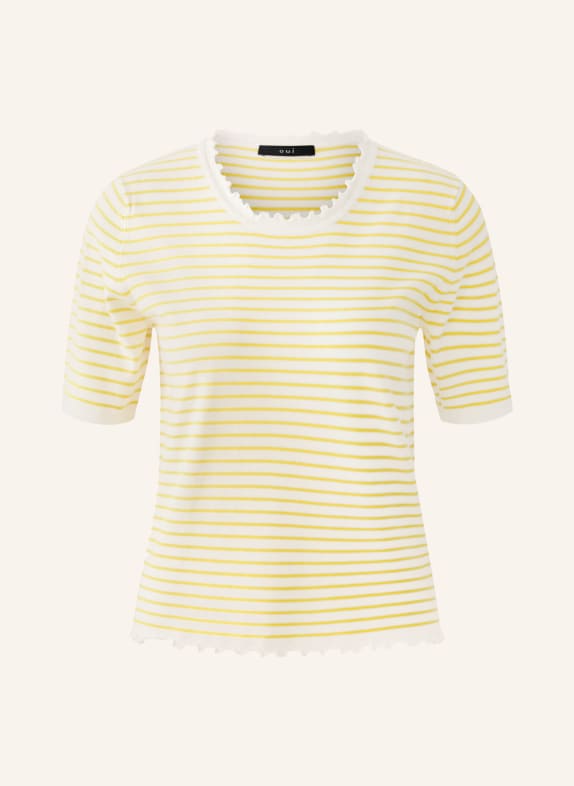 oui Strickshirt NEONGELB / WEISS