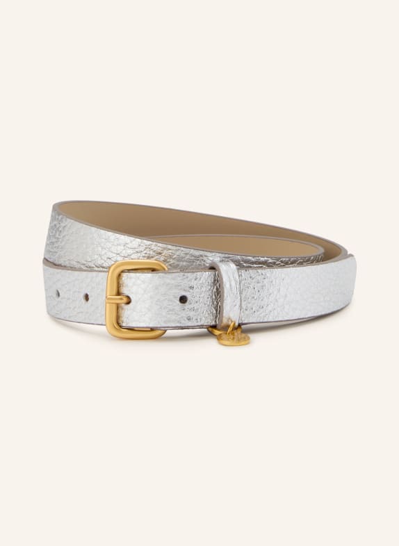 GIANNI CHIARINI ceinture en cuir ARGENT / OR