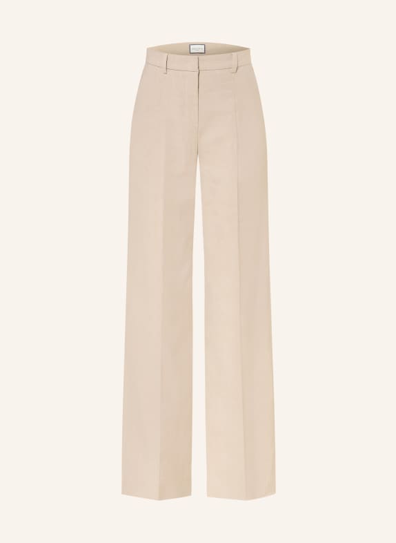 SEDUCTIVE Marlenehose CHRISSY mit Leinen HELLBRAUN