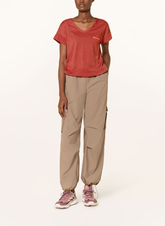 me°ru' T-shirt RUNDU WB ROOD / LICHTROOD