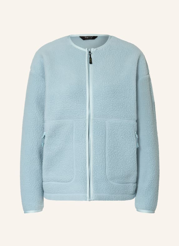 me°ru' Strick-Fleecejacke BOBIGNY HELLBLAU