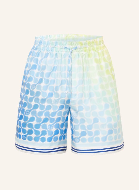 Casablanca Seidenshorts BLAU / HELLGRÜN / WEISS
