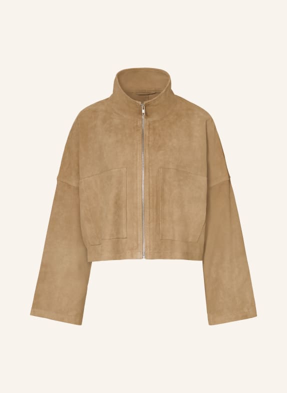 DRYKORN Lederjacke ELSTOW BEIGE
