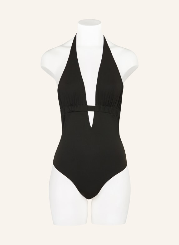 Max Mara BEACHWEAR Neckholder-badpak BCHCHENZIA met uitsnijding ZWART