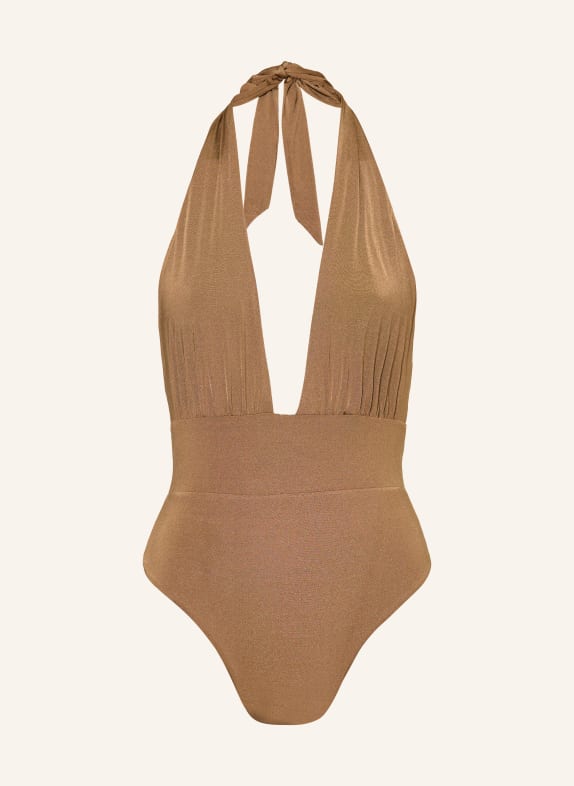 Max Mara BEACHWEAR Neckholder-Badeanzug BCHCALLE BEIGE