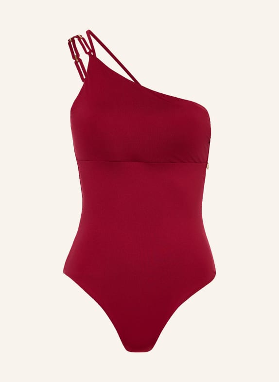 Max Mara BEACHWEAR One-Shoulder-Badeanzug BCHCAPPA DUNKELROT