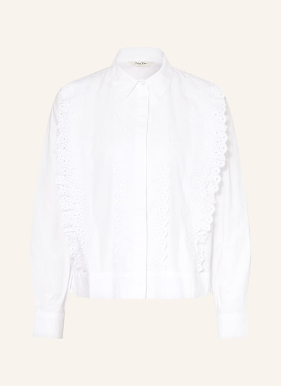 Part Two Košile ANELINEPW s prolamovanou krajkou BÍLÁ