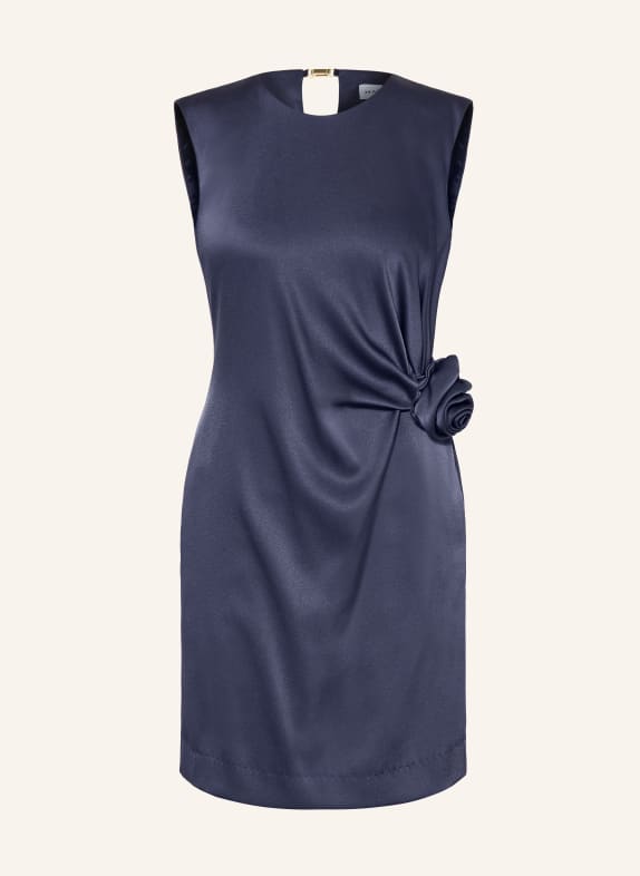 MARELLA šaty s pouzdrovým střihem TMAVĚ MODRÁ
