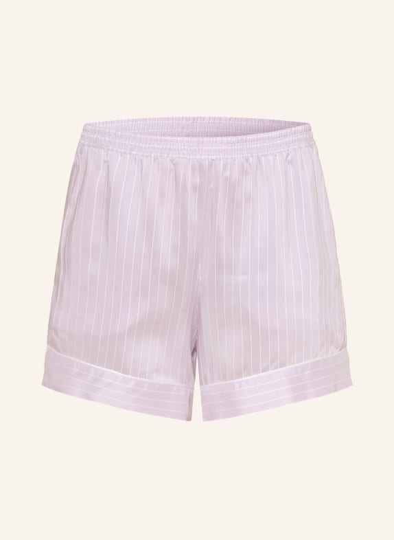 zimmerli Spací šortky FEMININE STRIPES SVĚTLE FIALOVÁ / REŽNÁ