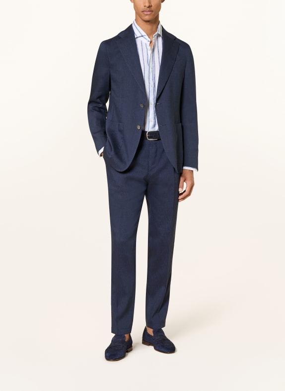 windsor. Pantaloni de costum SILVI Extra Slim Fit din in 410 Navy 410