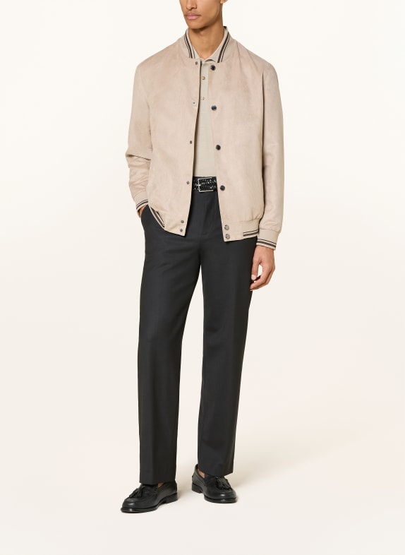 bugatti Blouson met leerlook BEIGE