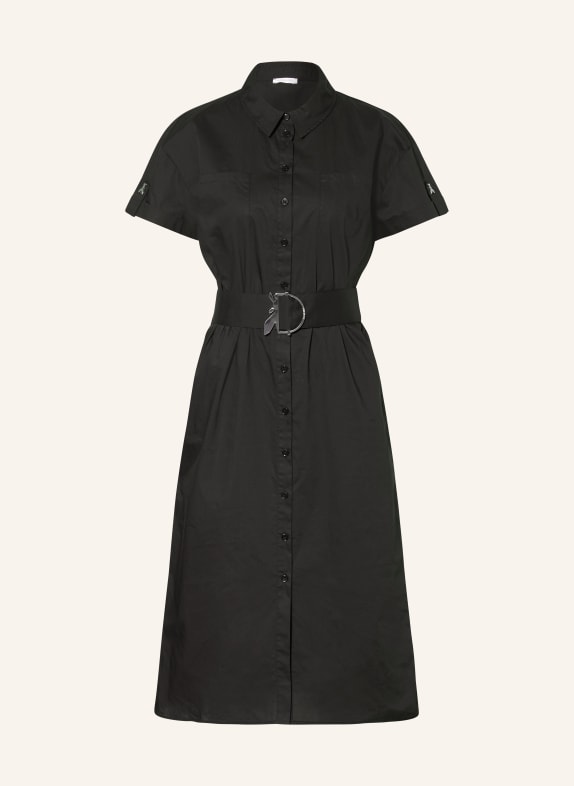 PATRIZIA PEPE Hemdblusenkleid SCHWARZ