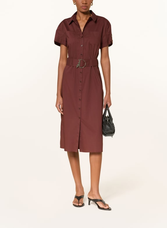 PATRIZIA PEPE Hemdblusenkleid BRAUN