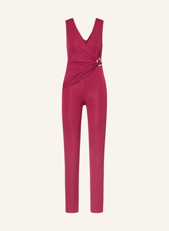 PATRIZIA PEPE Jumpsuit van jersey DONKERROOD